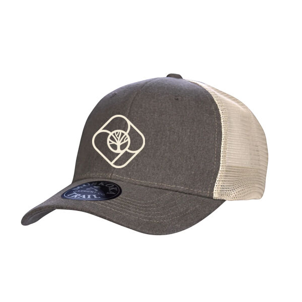 Embroidered Pigment Dyed Snap Back Trucker Cap  Thumbnail