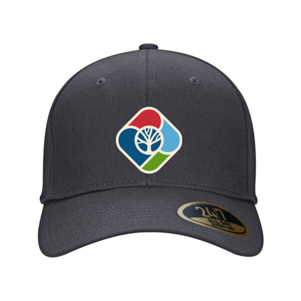Embroidered Snap Back Cotton Twill Cap Thumbnail