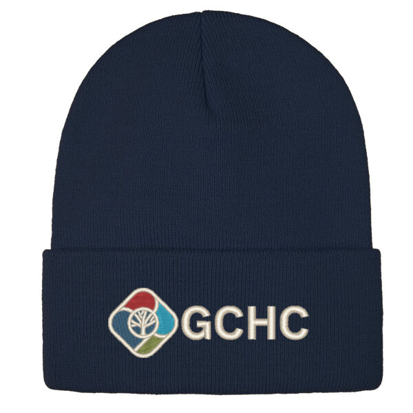 Embroidered Acrylic Knit Cuff Toque Thumbnail